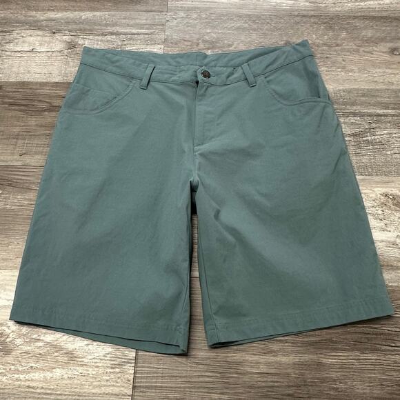 Adidas Adicross Gray Blue Mens 34 Stretch‎ Chino Performance Preppy Golf Shorts - Picture 1 of 12